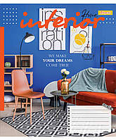 Набір шкільних зошитів 5шт А5/96 лін. 1В Interior 766501