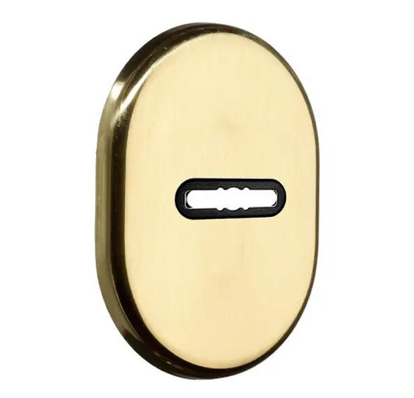 Декоративна накладка під сувальдний ключ Potent латунь (Італія)