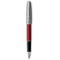 Ручка перьевая Parker SONNET 17 Essentials Metal & Red Lacquer CT FP F 83 611 MK official