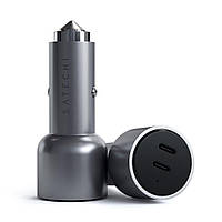 Автомобильное зарядное устройство для смартфонов Satechi 40W Dual USB-C PD Car Charger Space Gray