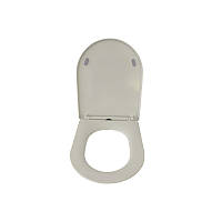 Сидіння для унітаза EUR TS-6545 дюропластове, Soft Close, метал.кріпл.