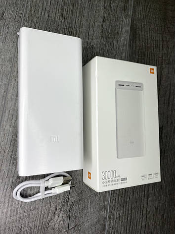 Зовнішній акумулятор для Xiaomi MI Power Bank 30000mAh Повербанк, портативна батарея, фото 1