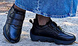 Черевики жіночі шкіряні великого розміру від виробника модель ЛС23-КР-8360ДБ, фото 3