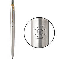 Ручка шариковая Parker JOTTER 17 SPECIAL Stainless Steel GT BP Эмблема СБУ 16032_P003b MK official