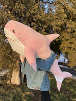 Мягкая игрушка Акула ІКЕА, 140 см, подушка обнимашка, Большая акула з икеа розовая, оригинал