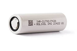 Аккумулятор Li-Ion 21700 Molicel 4200 мАч INR21700-P42A (RECLAIMED) 45 A - 1 шт.