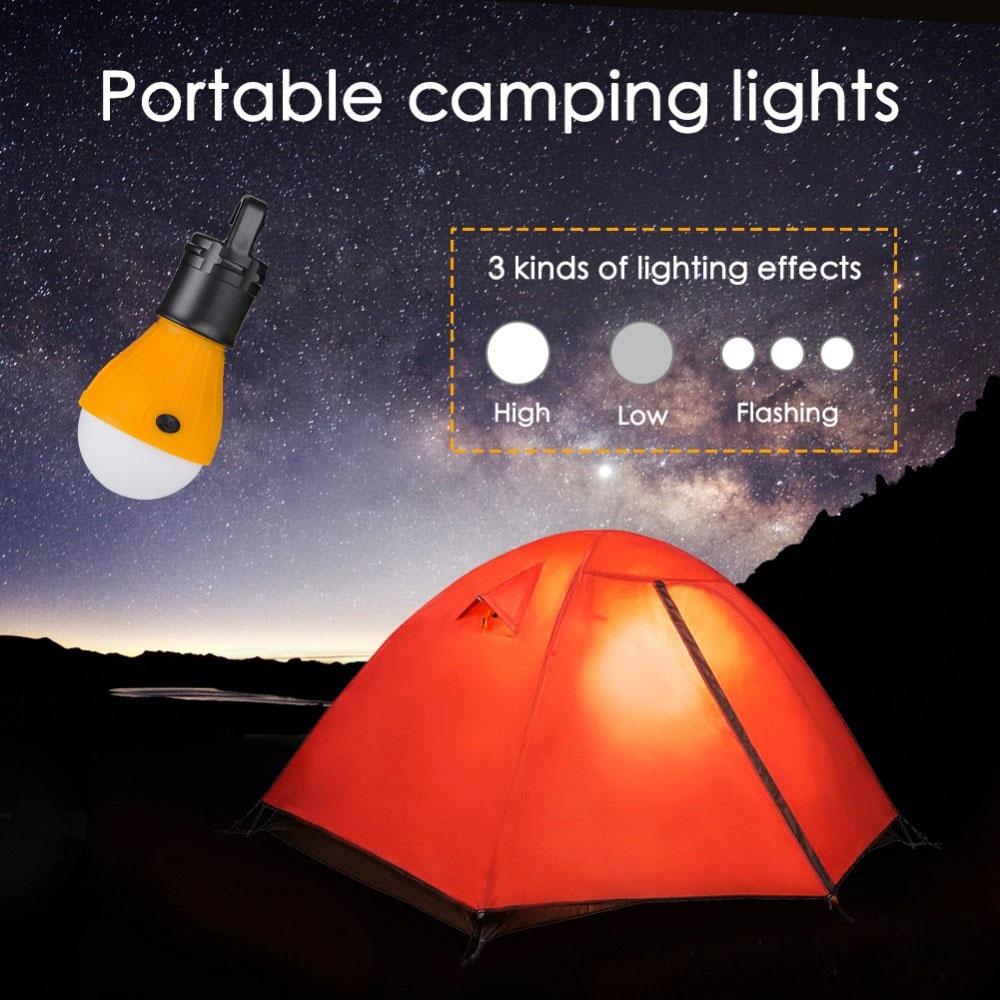 Портативная лампочка на батарейках 3хААА Черно-оранжевая, кемпинговая лампа с крючком для палатки (TO) - фото 7 - id-p1909945861