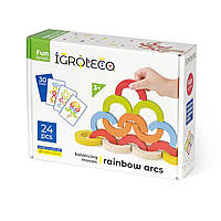 Игрушка деревянная Igroteco Радужные дуги 24 шт. (900507)