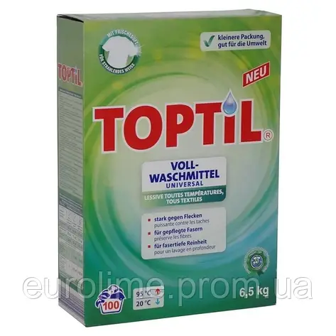 Пральний порошок Toptil Universal 6.5 кг (100 циклів прання), фото 2