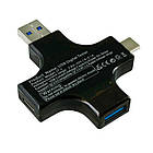 USB тестер струму напруги ємності, Type-C MicroUSB, Atorch J-7C, фото 4