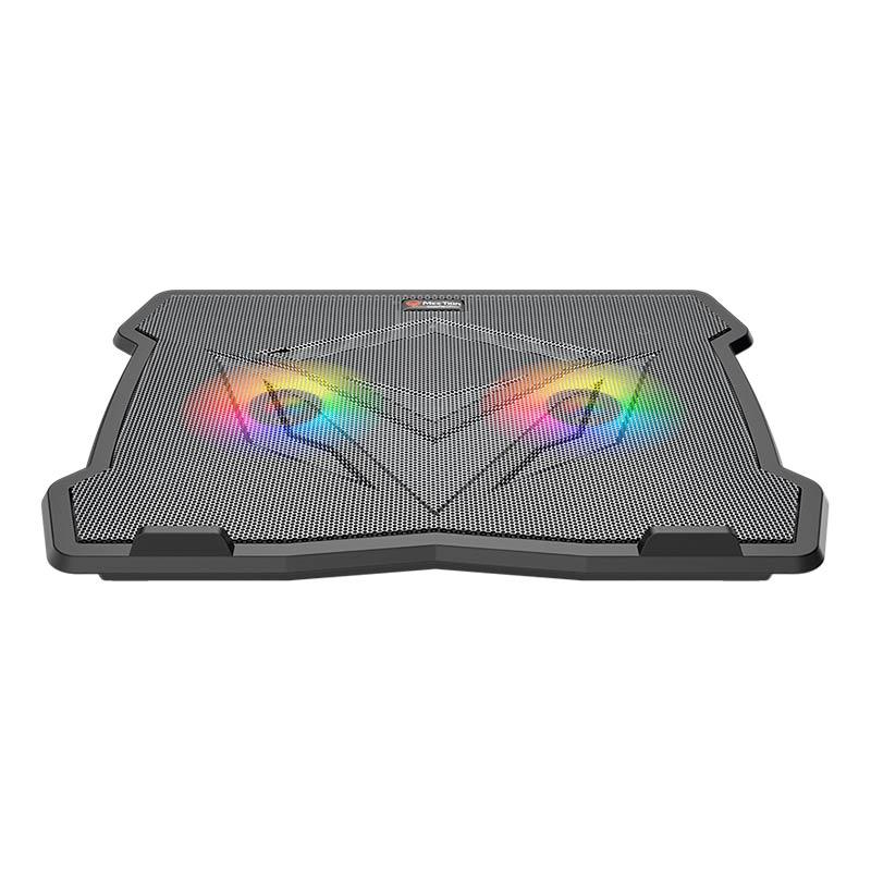 Підставка-кулер для ноутбука MeeTion CoolingPad CP2020 з RGB-підсвіткою, чорний, фото 1