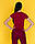 Медична футболка жіноча бордова, фото 2