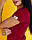 Медична футболка жіноча бордова, фото 3