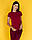 Медична футболка жіноча бордова, фото 7