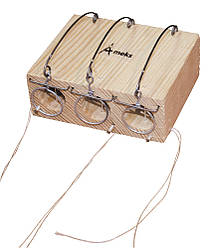 Мишоловка-норка ГОСПОДАР 100х40х80 мм потрійна дерев'яна 92-0313