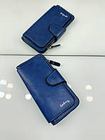 Синій жіночий гаманець Baellerry, клатч для грошей та карток, шкіряний
