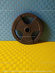 Диск для олімпійської штанги 25 кг на гриф 50 мм Гантелі, гирі, штанги і диски сталевий фарбований