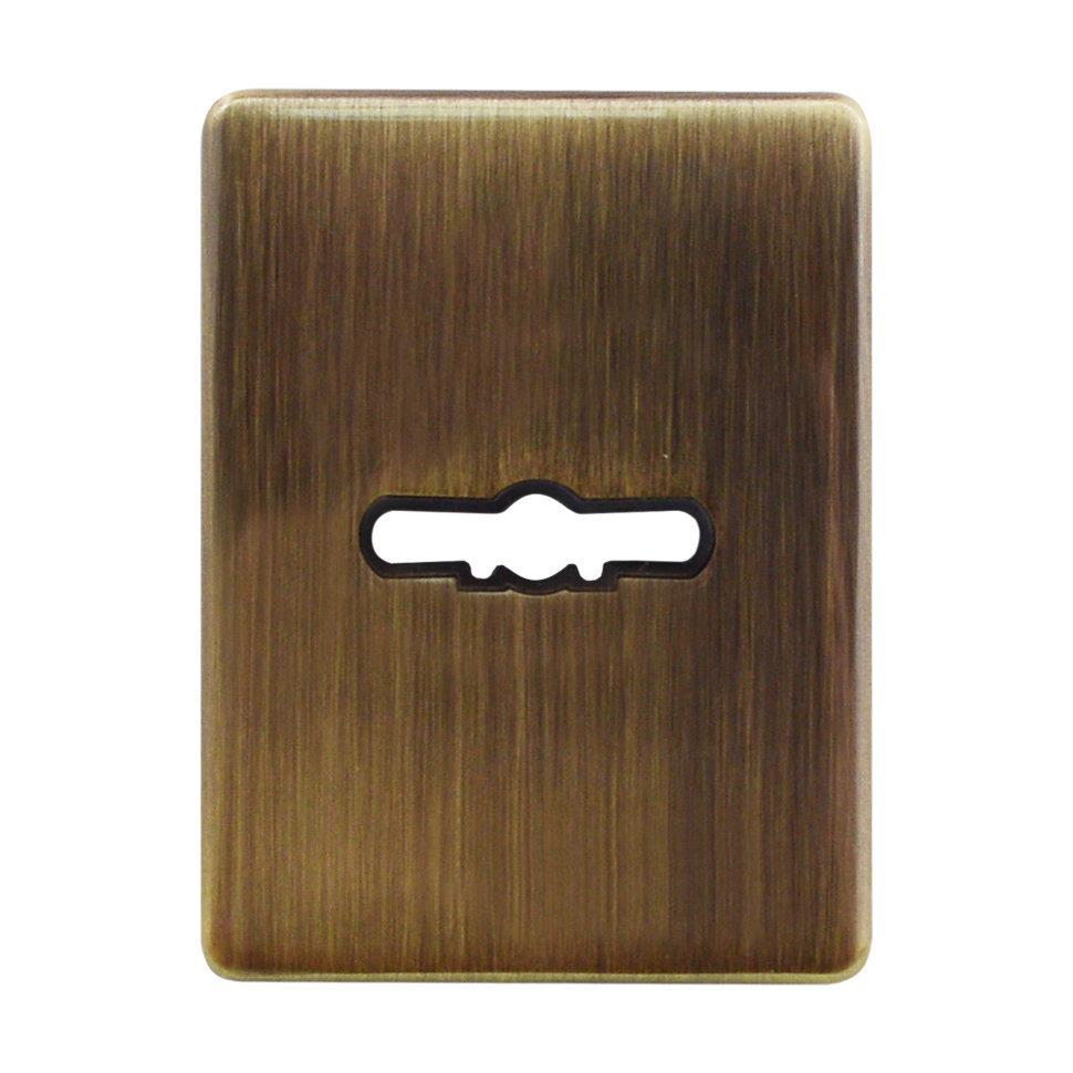 Декоративна накладка квадратна антична латунь