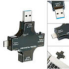 USB тестер струму напруги ємності з Bluetooth, Type-C MicroUSB, Atorch J-7C, фото 3