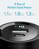 Універсальна мобільна батарея Anker PowerCore 5000 mAh Ultra-Compact Black — A1109G11, фото 4
