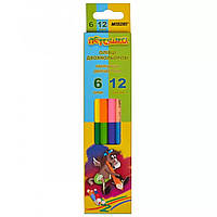 Цветные карандаши Marco 6 шт 12 цветов "Superb writer" (1011-6СВ)