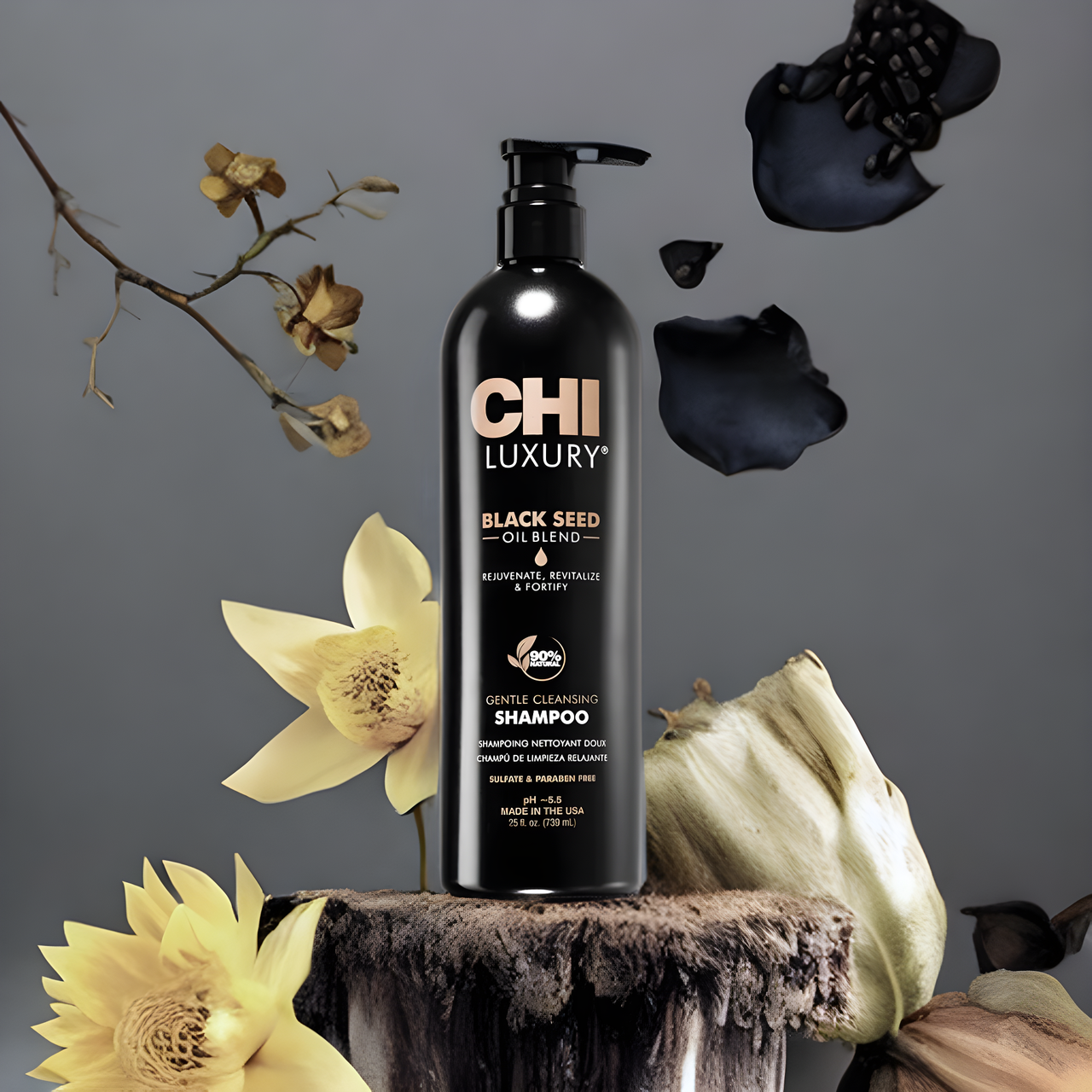 Розлив, 50 мл. Делікатний очищуючий шампунь CHI Luxury Black Seed Oil