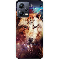 Силіконовий чохол для Xiaomi Redmi Note 12 5G з картинкою Космічний вовк