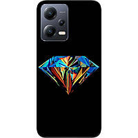 Силіконовий чохол бампер для Xiaomi Redmi Note 12 5G з картинкою Діамант