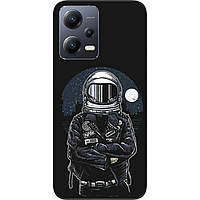 Силіконовий чохол бампер для Xiaomi Redmi Note 12 5G з картинкою Космонавт і місяць