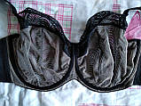 Бюстгальтер з м'якими чашками чорний Soft Kris Line susanne жіноча спідня білизна великих розмірів груди, фото 6