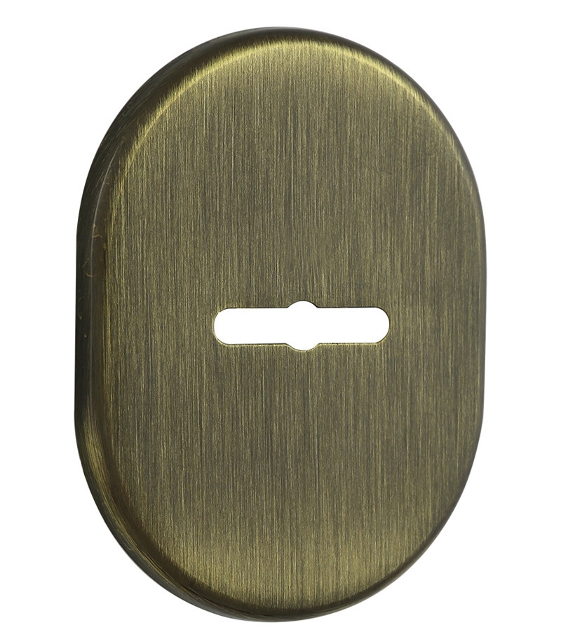 Накладка під сувальдний ключ DiSec KT090 MATRIX OVAL з прихованою шторкою бронза сатин (Італія)