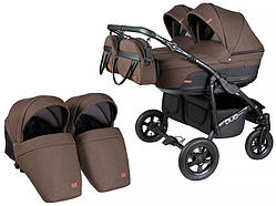 УНІВЕРСАЛЬНА КОЛЯСКА ДЛЯ ДВІЙНІ Angelina DISCOVERY RESPECT”  DUO  Ангеліна