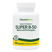 Витамины и минералы Natures Plus Super B-50, 90 вегакапсул