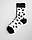 Медичні шкарпетки з принтом Зубчики (білі), фото 4