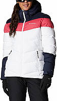 White/Dark Nocturnal/Bright Geranium Large Женская утепленная куртка Columbia Abbott Peak