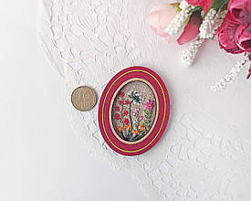 Мініатюра лялькова 1:12. Вишита картина 4.5*5.7 см