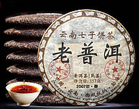 Чай чорний Пуер Шу Лао Бан Чжан 2007 рік 357 г