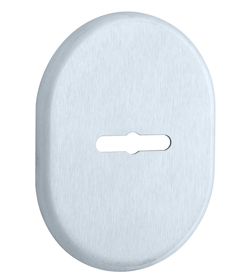 Накладка під сувальдний ключ DiSec KT090 MATRIX OVAL хром матовий (Італія)