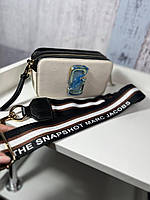 Женская сумка крос боди белая в стиле Marc Jacobs The Snapshot
