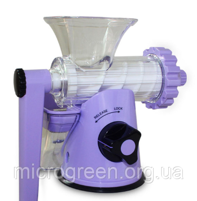 Соковитискач Lexen Healthy Juicer Manual (Фіолетовий) для соку пшениці