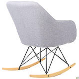 М'яке крісло-гойдалка Dottie Grey сірого кольору, фото 3