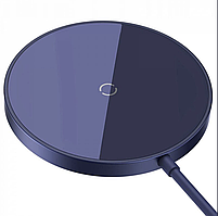 Бездротовий зарядний пристрій Baseus Simple Mini3 Magnetic Wireless Charger 15W Purple