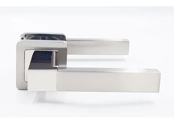 Ручки на розетці для міжкімнатних дверей TRION Anche AL SN/CP (нікель), фото 1