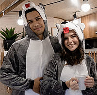 Пижамы кигуруми для взрослых Хаски волк собака