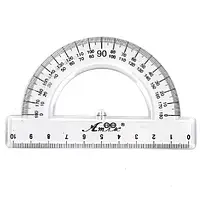 Линейка транспортир прозрачный, 10 см К-9011--ln13