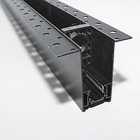 Рейлинг-шинопровод для магнитной трековой системы 100 см скрытого монтажа черный D-QY-CX212B-35-1M-BK