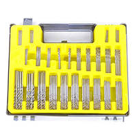 Набір свердел 150 шт. 0,4-3,2 мм у валізі, Набір свердел зі швидкорізальної сталі HSS для дерева металу пластику