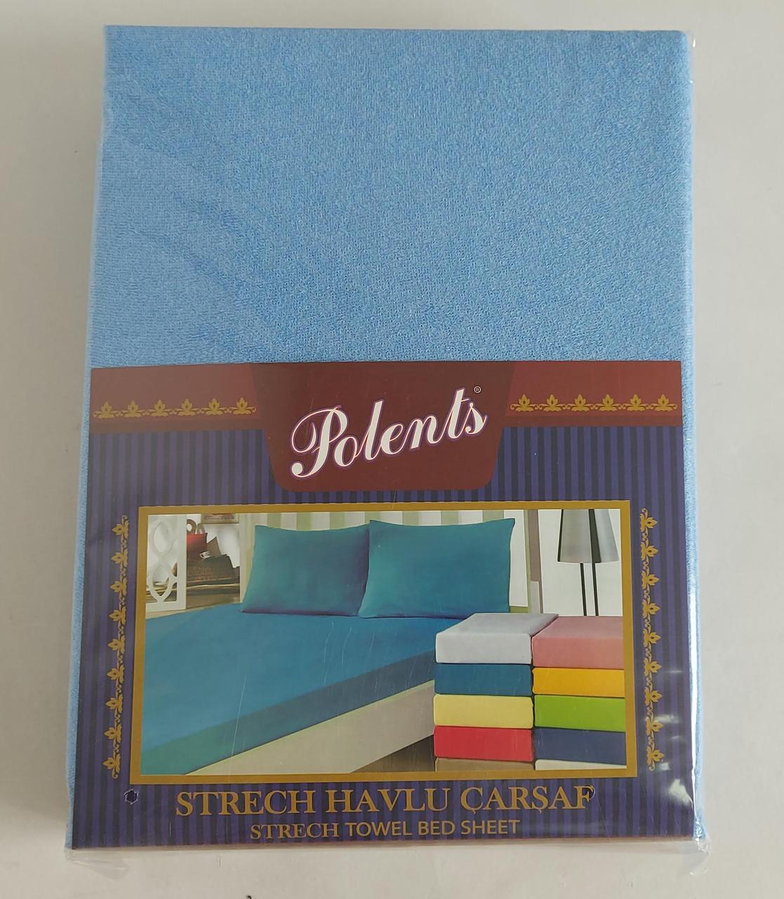 Простирадло махрове «Polents» на резинці з двома наволочками ( 220*240), фото 1