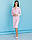 Медичний халат жіночий Моніка світло-рожевий, фото 2