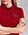 Медичне поло жіноче бордове з вишивкою Медицина, фото 3